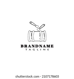 drum logo template icon design modern vector illustration