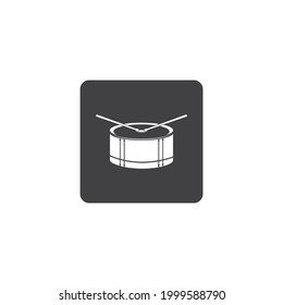 \Drum logo vector design illustration symbol and background.