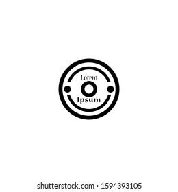 drum logo vector design. drum store logo. music instrument symbol icon.