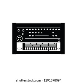 Drum machine flat vector pictogram