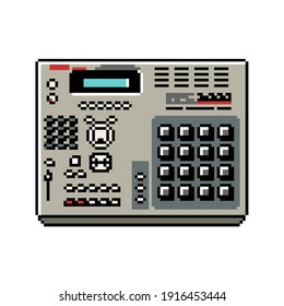 Drum Machine MPC 2000 in 8bit Pixel Art Style