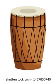 drum mridangam icon cartoon isolated vector illustration graphic design