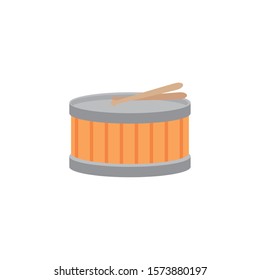 drum music flat style icon vector illustration design