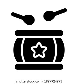 drum, music icon, vector design usa independence day icon.