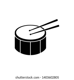 Drum music instrument icon vector illustration - vector
