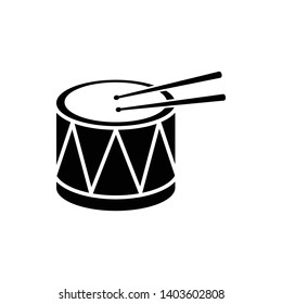 Drum music instrument icon vector illustration - vector