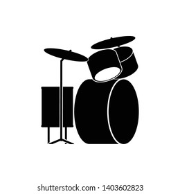 Drum music instrument icon vector illustration - vector