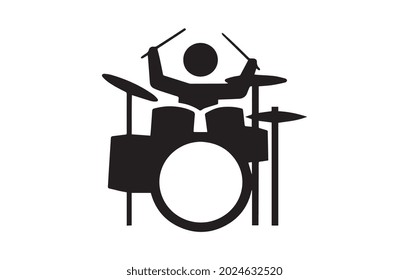 Drum music instrument icon vector illustration graphic design