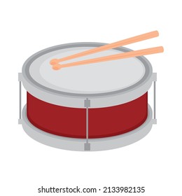 drum music instrument icon vector