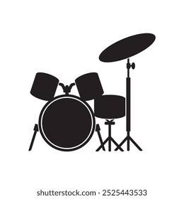 Drum music instrument icon vector illustration - vector