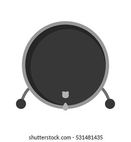 Drum music instrument icon vector illustration graphic design