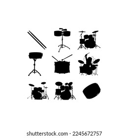 drum music instrument illustration creative design