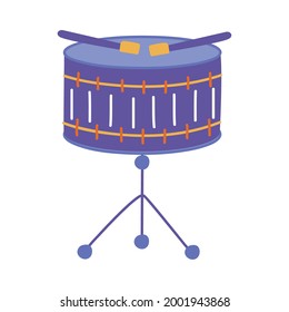 drum music instrument on white background