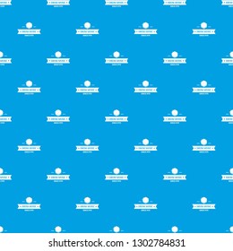 Drum music pattern vector seamless blue repeat for any use