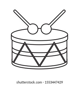drum musical instrument isolated icon vector illustration design
