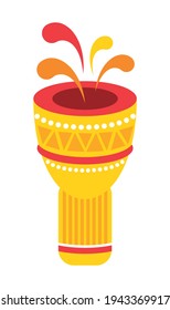 drum musical instrument isolated icon