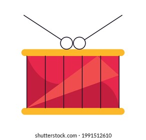 drum musical instrument isolated icon