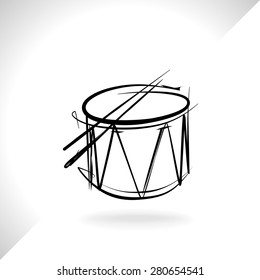 drum musical instrument, vector