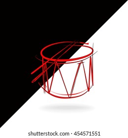 drum musical instrument, vector
