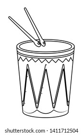 drum musical instruments in black and white