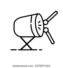 drum muslim icon vector illustration logo template for website or mobile app