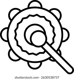 Drum New Creative Icon Design Vektor