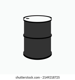 Drum Oil Icon. Barrel Symbol - Vector. 