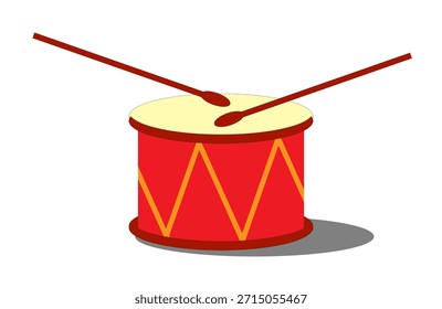 a drum on a white background,