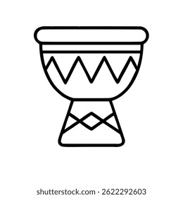 drum outline vector clipart vector 