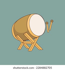 
The drum is a percussion instrument like a drum. Bedug is a traditional musical instrument that has been used for thousands of years, which has a function as a traditional communication tool