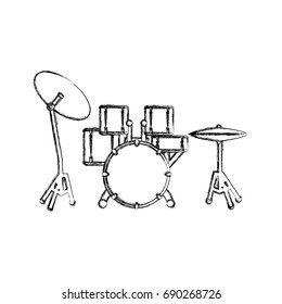 Drum plate music instrument