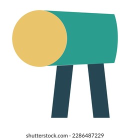drum of ramadan month flat icon set
