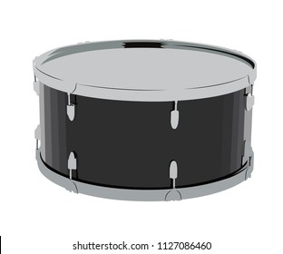 drum realistic vector illustration isolated no background