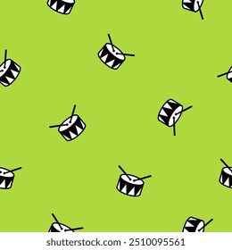 Drum seamless pattern background texture