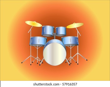 drum set ( background on separate layer )