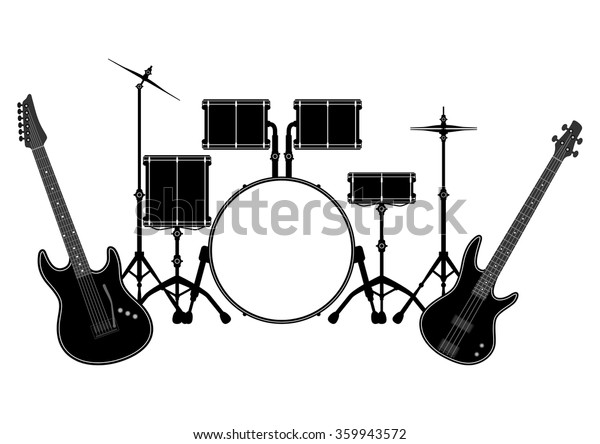 guitar drum set