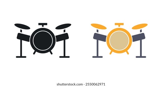 Conjunto de iconos de batería en versión negra y coloreada