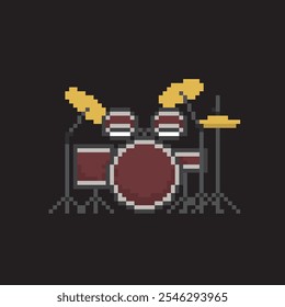 drum set icon pixel art