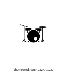 drum set icon. drum set vector illustration on white background for web and apps.