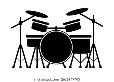 Drum set icon. Vector illustration design.