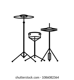 drum set, music vector template