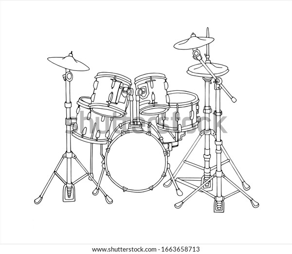 Drum Set Drawing Images - img-tootles