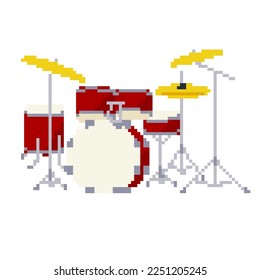 Drum set. Vector illustration that is easy to edit.