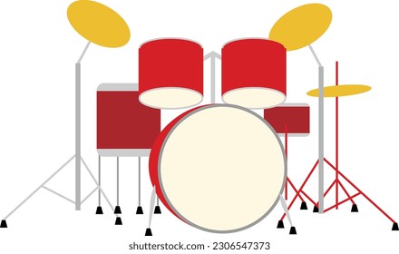 Drum set Vector image or clipart