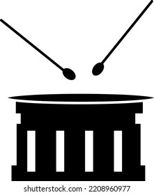 drum simple icon illustration on white background..eps
