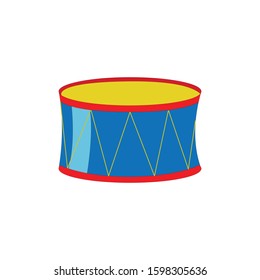 Drum simple illustration clip art vector