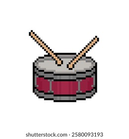 drum snare hit pixel art