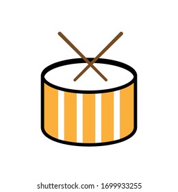 Drum Snare Icon musical instrument illustration