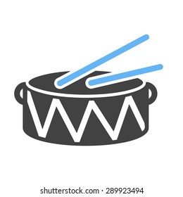 Drum, sound, music icon vector image.Can also be used for christmas, celebrations, observances and holidays. Suitable for use on web apps, mobile apps and print media.
