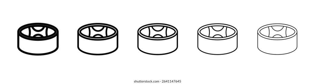 Drum steelpan icon concept. graphic design, logo, Web, UI.
